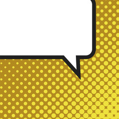Poster - Blank comic balloon template. Clear comics colorful speech bubbles halftone dot background style pop art. Text dialog empty cloud creative idea conversation pattern sketch explosion.