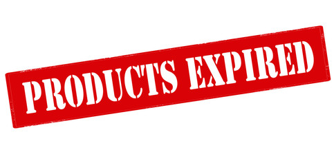 Poster - Products expired