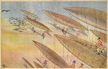 Hunting With Airships. Date: 1901