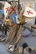 © dejank1 - Wooden toy shields and weapons sold at medieval fair.