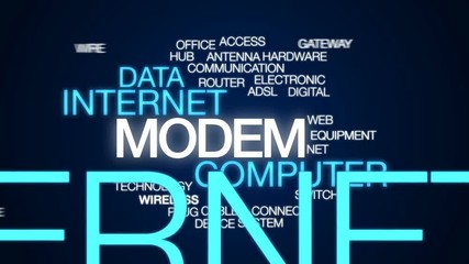 Sticker - Modem animated word cloud, text design animation.