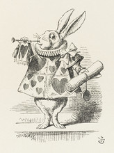 Alice - Rabbit As Herald. Date: 1865