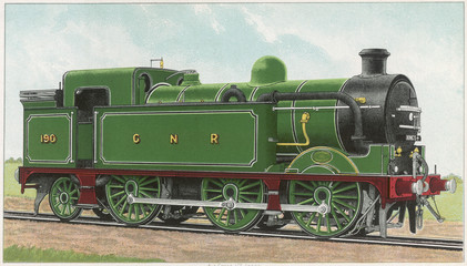 Wall Mural - Great Northern Loco - 190. Date: 1908