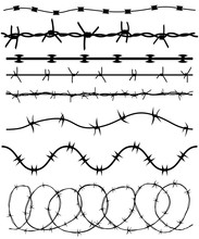 Barbed Wire Black Line Set