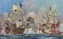 Naval Battle 1704. Date: 24 August 1704