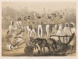 Listening to the band in India  British raj  1860. Date: 1860