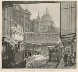 Wall Mural - London Underground. Date: 1875