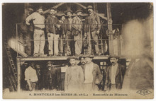 French Miners. Date: Circa 1900
