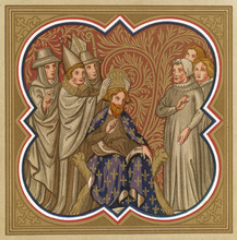 Pope Crowns Emperor. Date: 14th Century