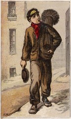 Wall Mural - Chimney Sweep - Aunt Louis. Date: circa 1880