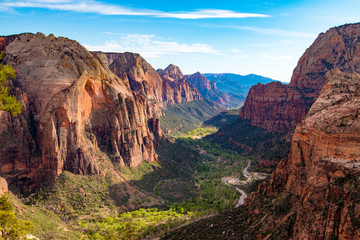 Wall Mural - View from Angels Landing, Zion National Park, Utah