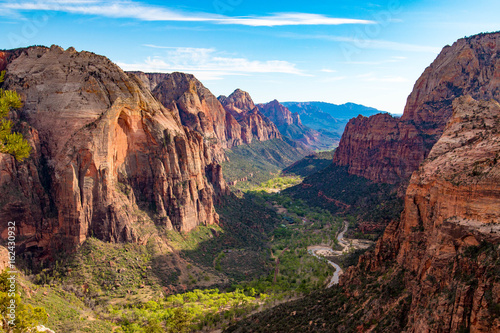 View from Angels Landing, Zion National Park, Utah Wallpaper Mural