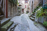 Fototapeta Na drzwi - medieval street in France