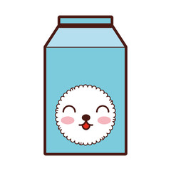 Wall Mural - milk box kawaii character vector illustration design