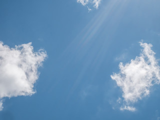 cloudy sky with sunlight