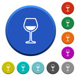 © botond1977 - Glass of wine beveled buttons