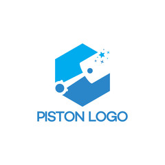 Modern Piston Logo designs template