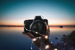 Holding a camera , Sunset, 