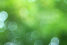 Abstract Bokeh Green Bubble Style Effect