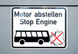 stop engine sign