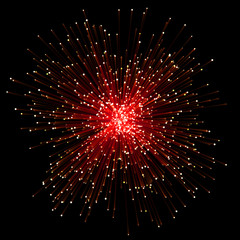 Wall Mural - red light sparkling effect texture with neon line rays background.