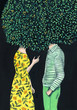 © Helena Perez - Woman and man talking under a tree