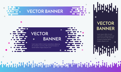 Poster - Modern banner design with flow liquid texture for presentation, web site, poster.