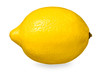 Yellow ripe lemon isolated