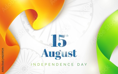 15 August Indian Independence Day Background In National Flag
