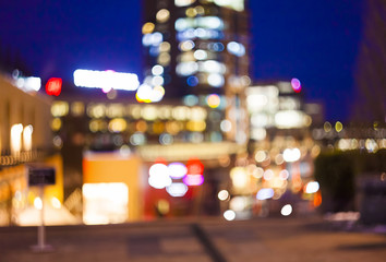 Wall Mural - bokeh of city background, defocused