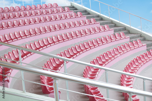 Download Empty Stadium Bleachers On A Blue Sky Background Buy This Stock For Free Wallpaper Empty Stadium Bleachers On A Blue Sky Background Buy This Stock For Free