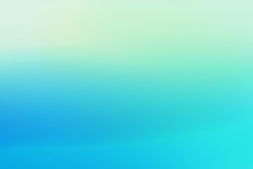 Aufkleber - Simple green blue with gradient sunset blured background for summer design
