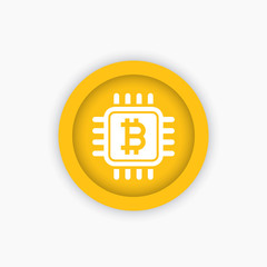 Wall Mural - bitcoin icon