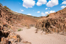 Organ Pipes In Twyfelfontein, Damaraland, Namibia