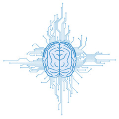 Poster - AI(Artificial Intelligence) concept illustration.