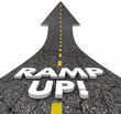 Ramp Up Increase Start Moving Forward 3d Illustration