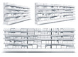 © Wire_man - Shop shelves with blank goods. 3d images set isolated on white.
