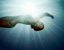 Portrait Of Girl Underwater