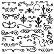 © alvaroc - Set of flourishes calligraphic elegant ornament dividers vector illustration