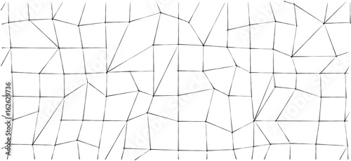 Abstract Background With Outline Geometric Shapes In Polygon Style