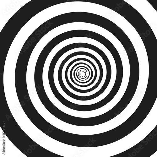 Plakat Streszczenie monochromatyczne spirala wektor ilustracja