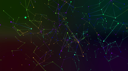 Wall Mural - colored geometry abstract background