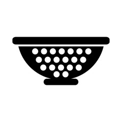 Wall Mural - Metal kitchen strainer icon vector illustration design