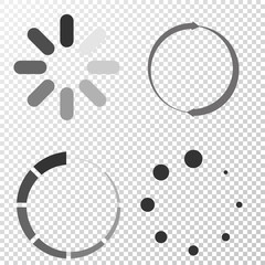 Poster - Set Loading icons. White background