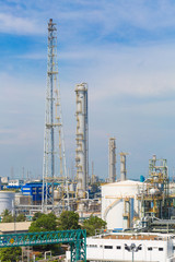 Oil and chemical refinery plant