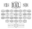 Three letter vintage monogram maker