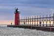 Clearing Skies at South Haven, Michigan Lighthouse
