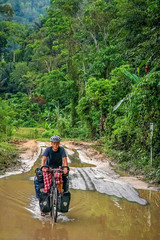 Wall Mural - Cycling through Sumatra