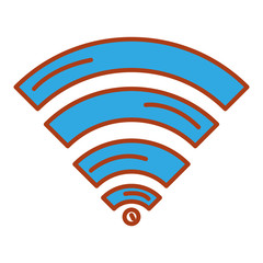 wifi signal isolated icon vector illustration design