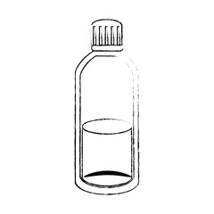 Poster - water bottle icon over white background vector illustration